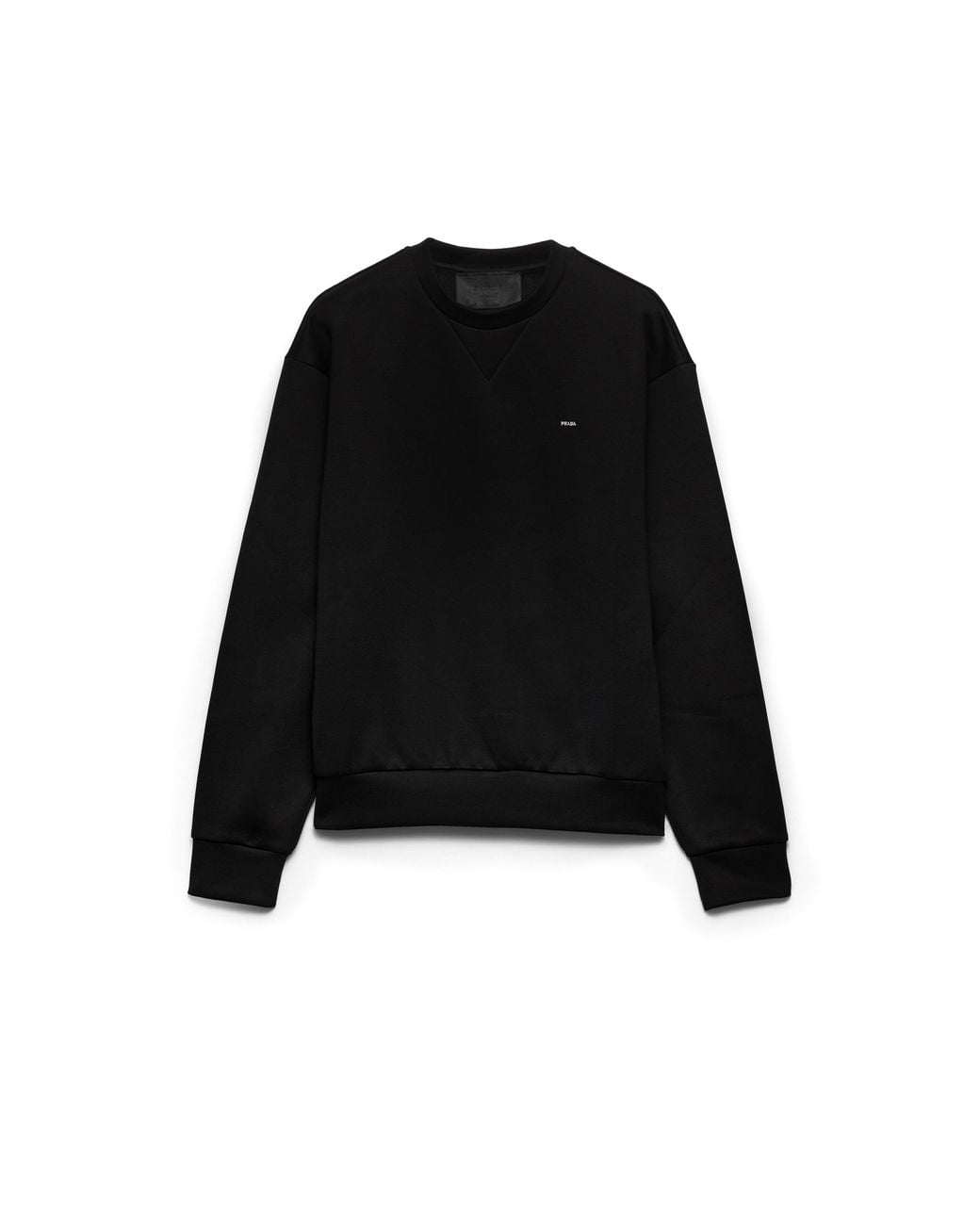 Prada Black Jersey Sweatshirt for men
