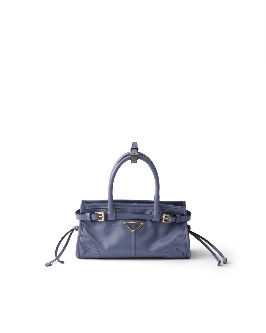 Prada Blue Bonnie Leather Mini Handbag, Aviation
