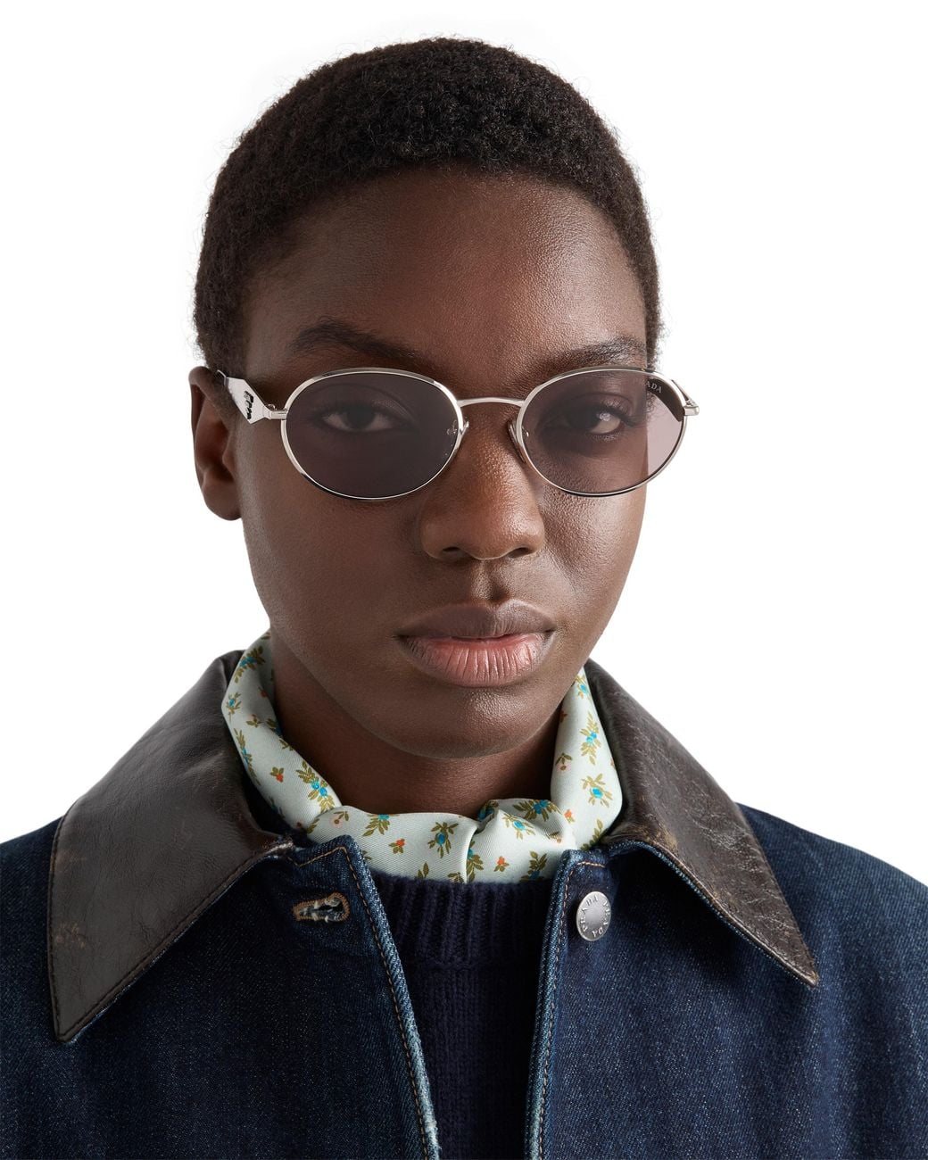 Prada Pink Sunglasses With Logo, Mauve