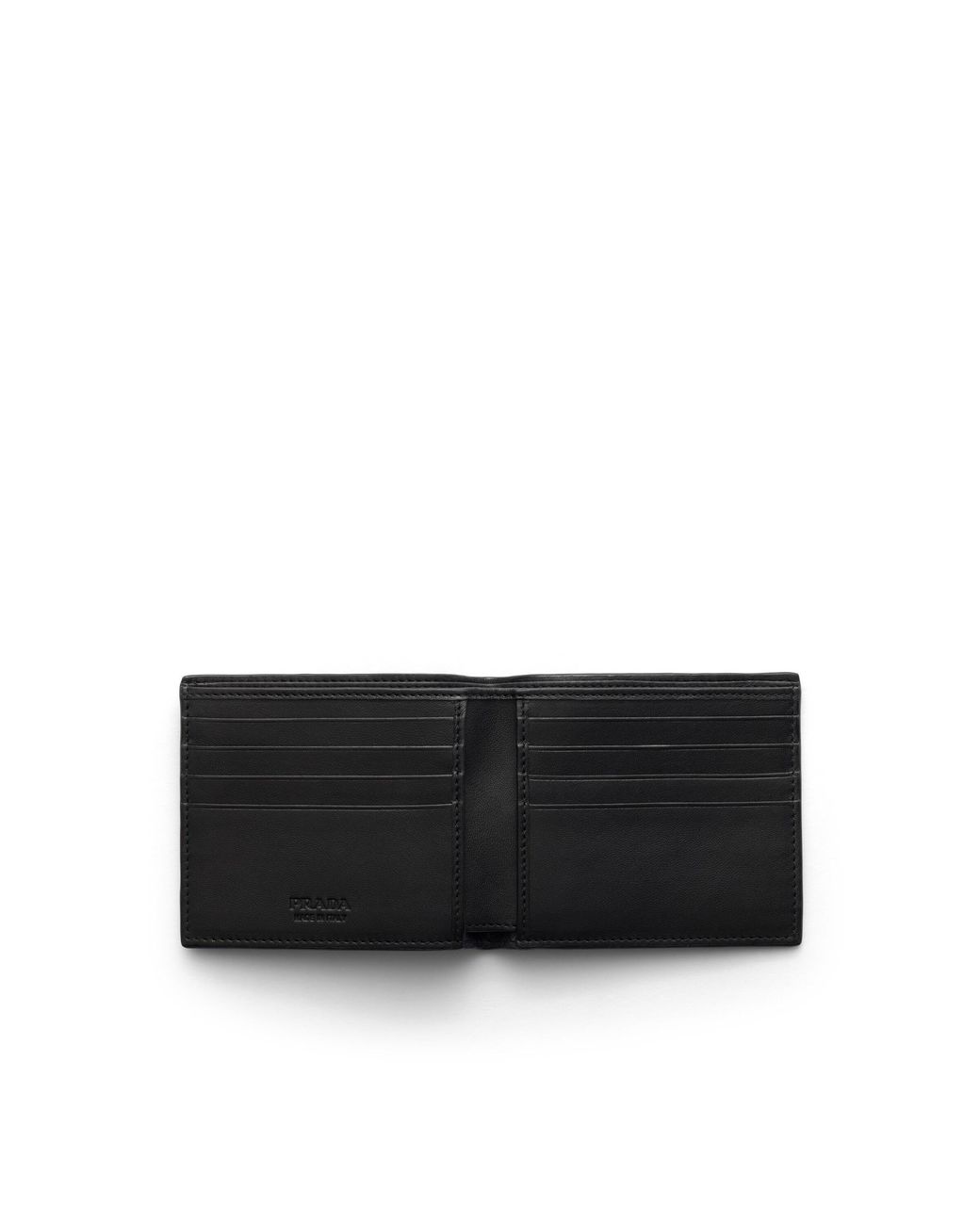 Prada Black Antiqued Leather Wallet for men
