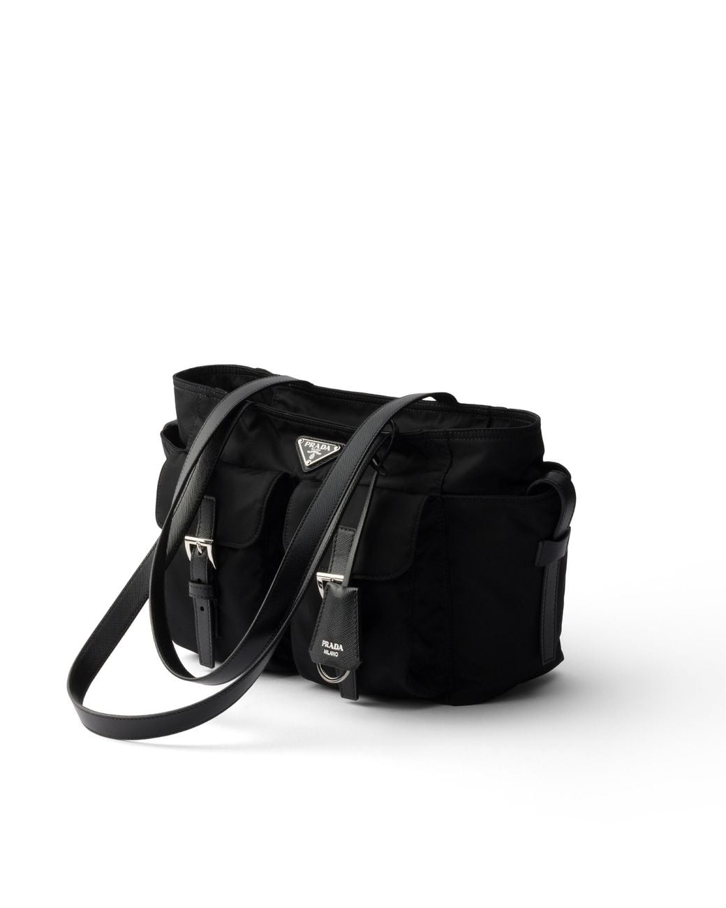 Prada Black Small Re-Nylon Shopping Bag