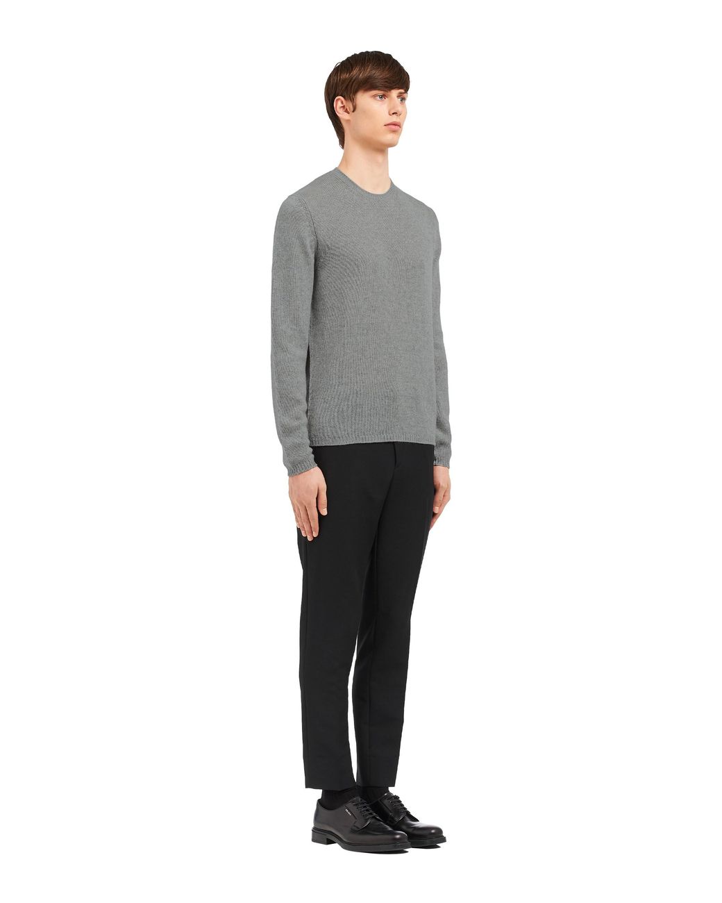 Prada Gray Crewneck Sweater for men