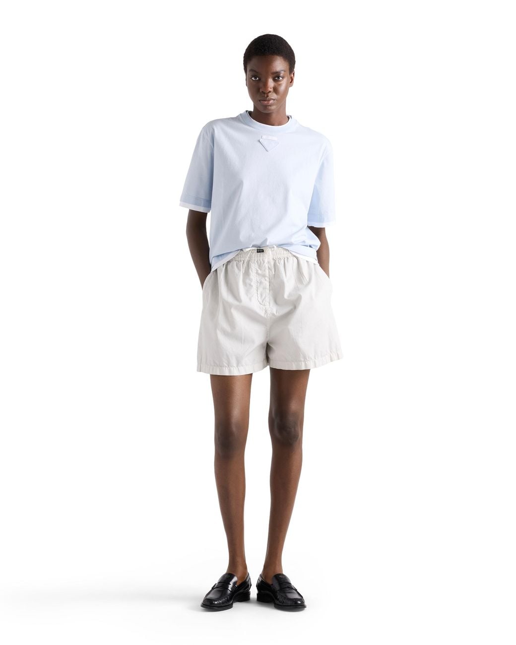 Prada White Cotton Jersey T-Shirt