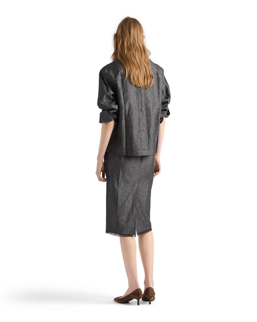 Prada Black Chambray Jacket