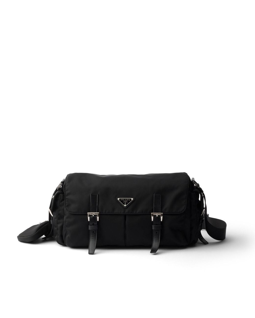 Prada Black Large Re-Nylon Shoulder Bag