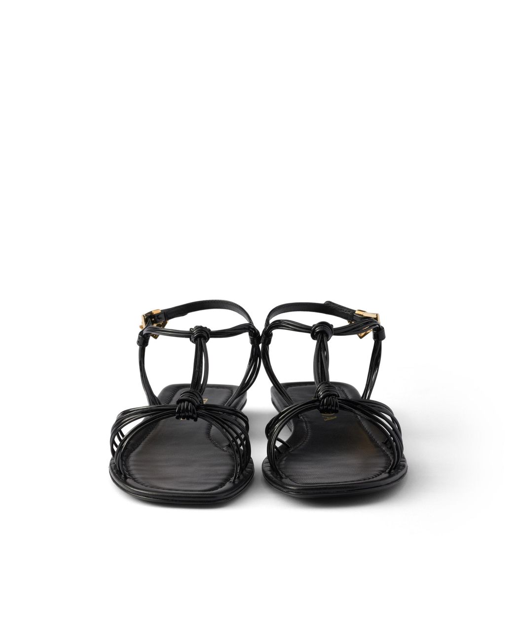 Prada White Patent Leather Sandals