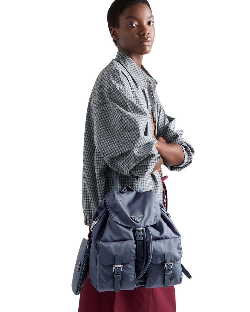 Zaino Medium di Prada in Blue