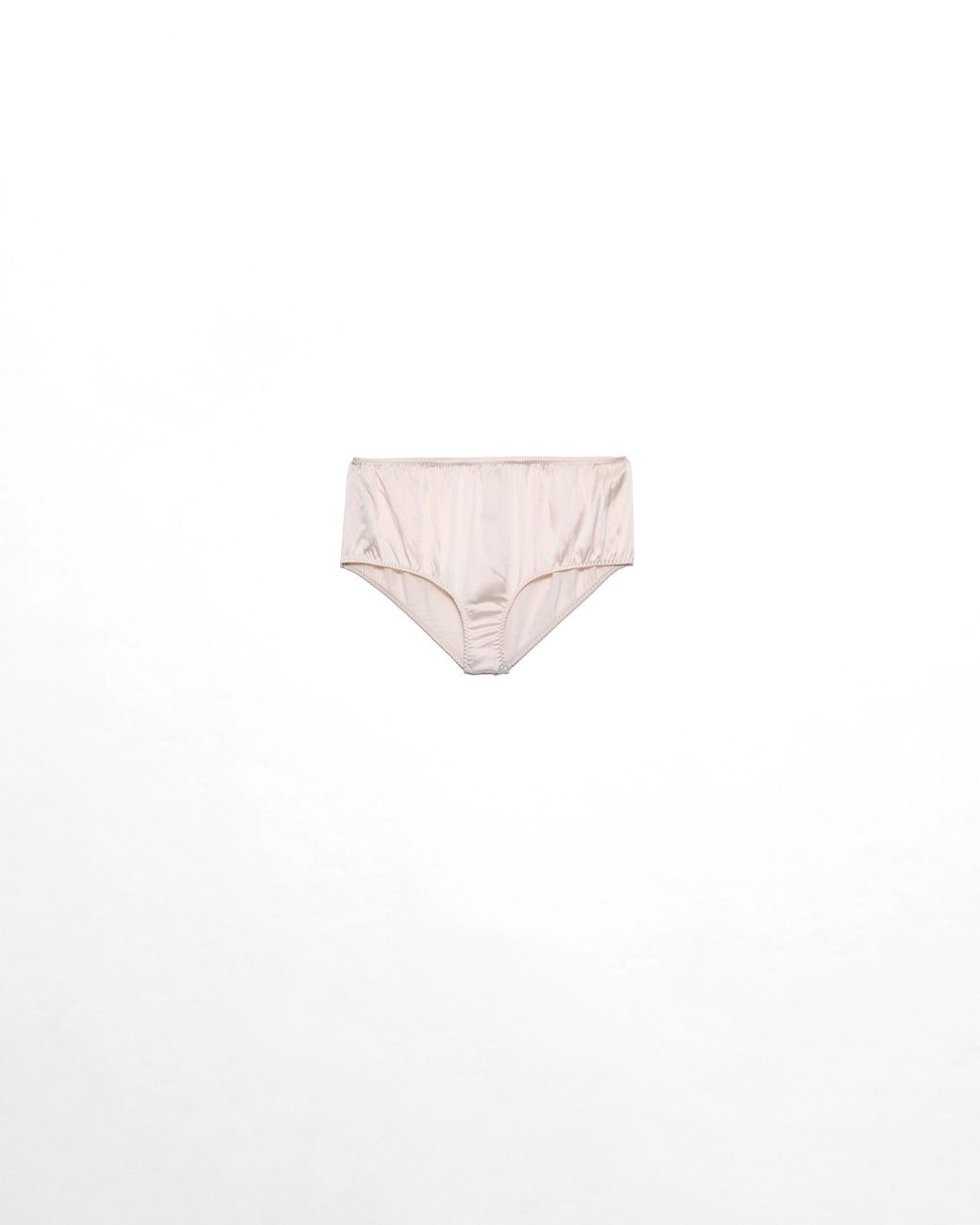 Prada White Vintage-Look Satin Briefs