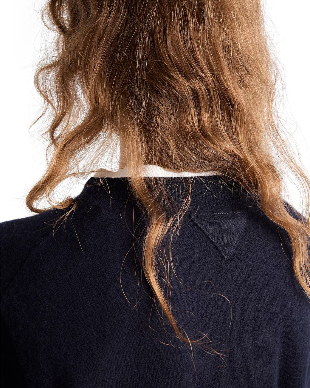 Jersey De Cuello Redondo En Cachemira, Mujer, Talla Prada de color Blue