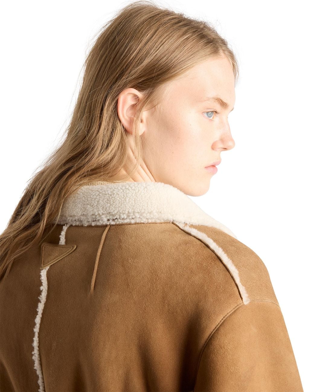 Prada Brown Shearling Coat