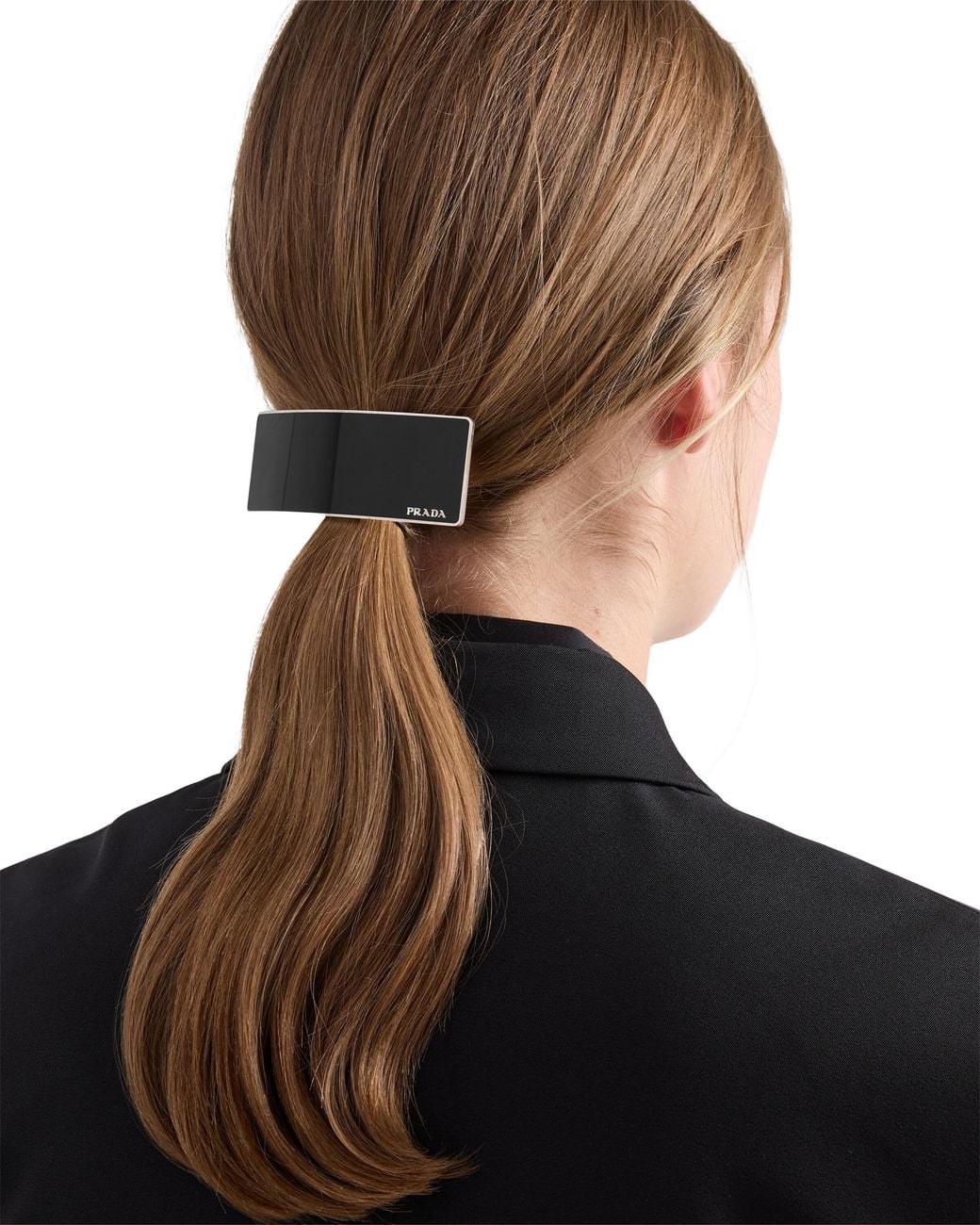 Prada Black Metal Hair Clip