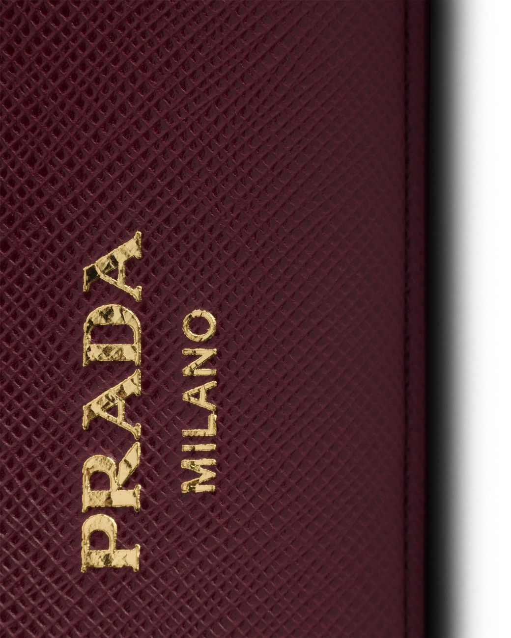 Prada Purple Midi Saffiano Bag, Burgundy