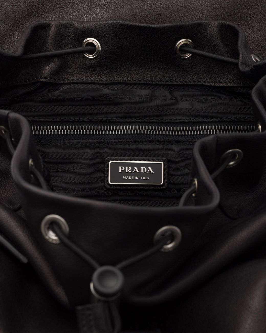 Prada Black Explore Leather Backpack for men