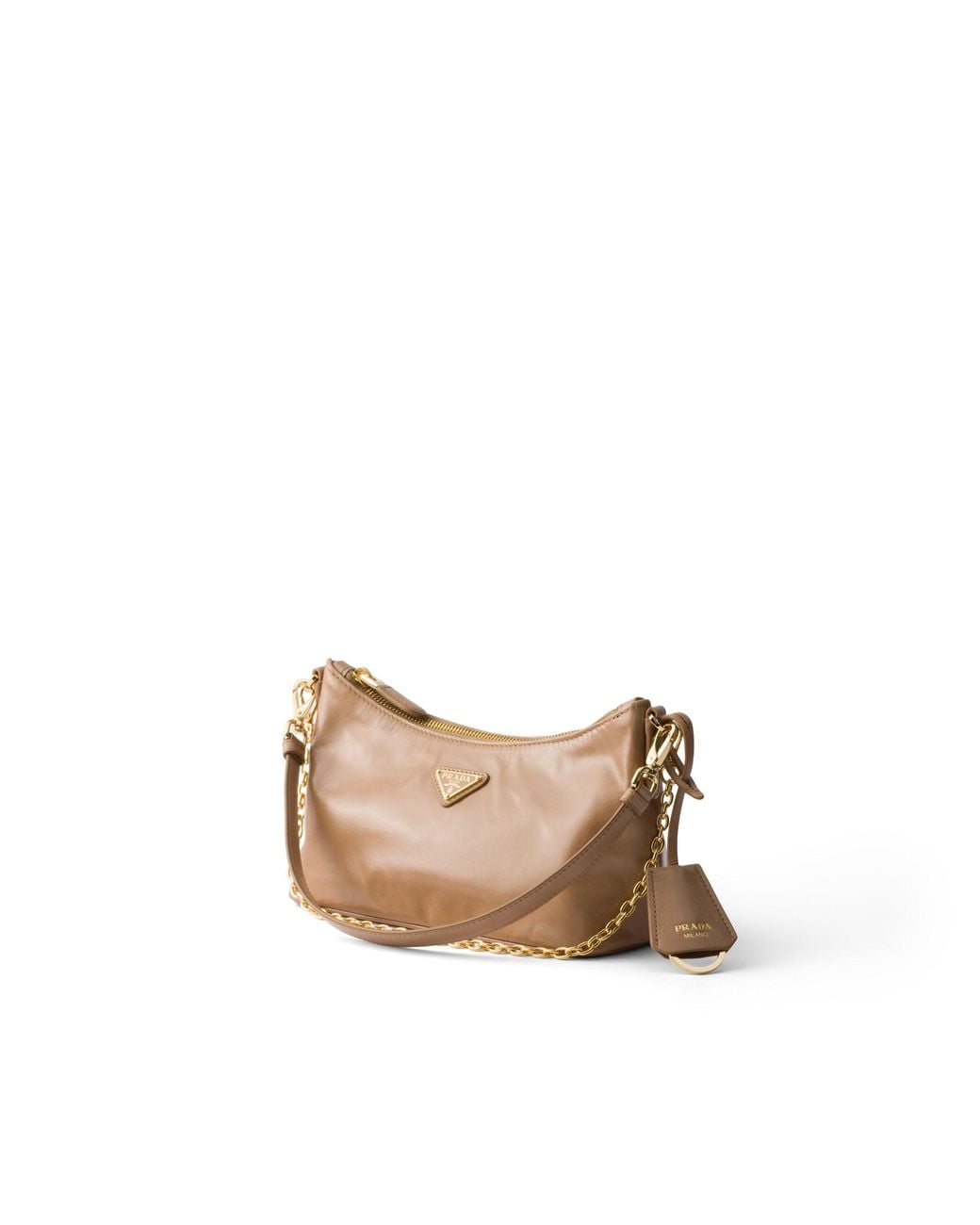Prada White Leather Mini-Bag, Cameo