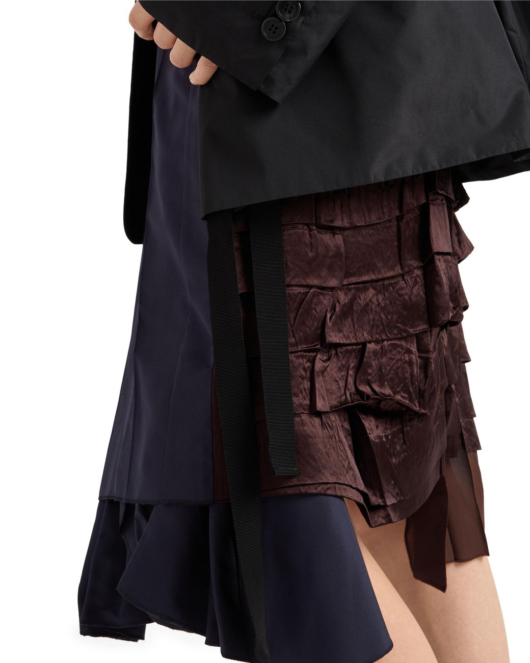 Gonna Patchwork di Prada in Blue