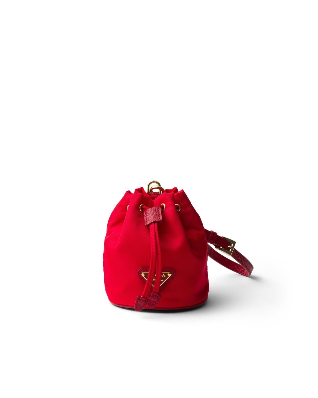 Prada Red Mini Icon Re-Nylon Keychain Charm