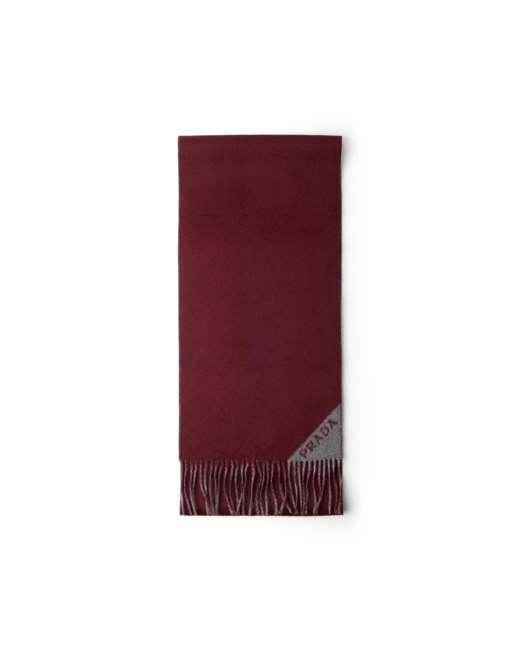 Prada Red Double Cashmere Scarf for men