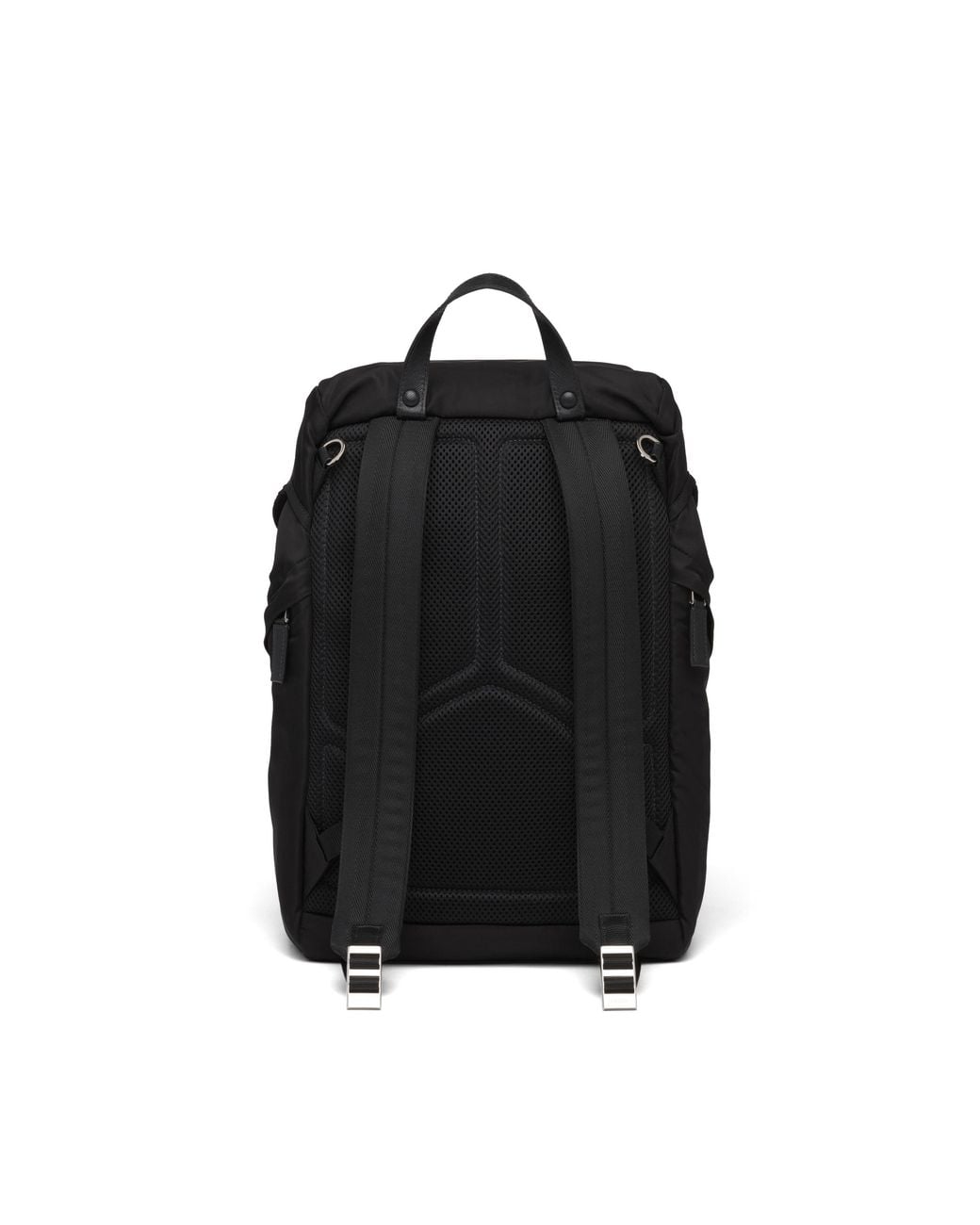 Prada Black Re-Nylon And Saffiano Leather Backpack for men
