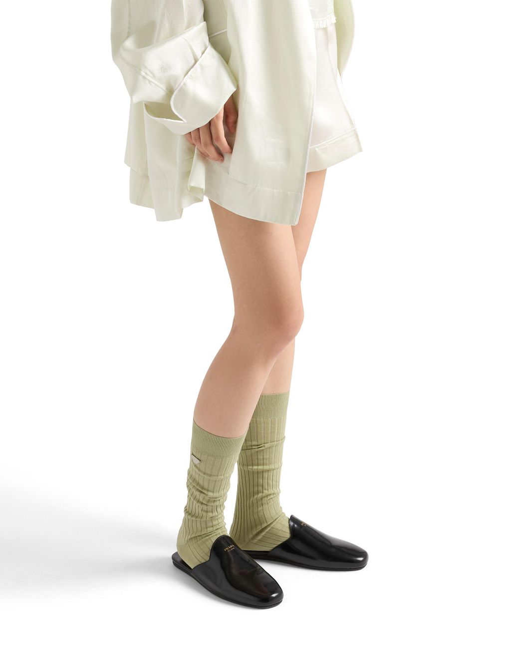 Prada White Cotton Socks