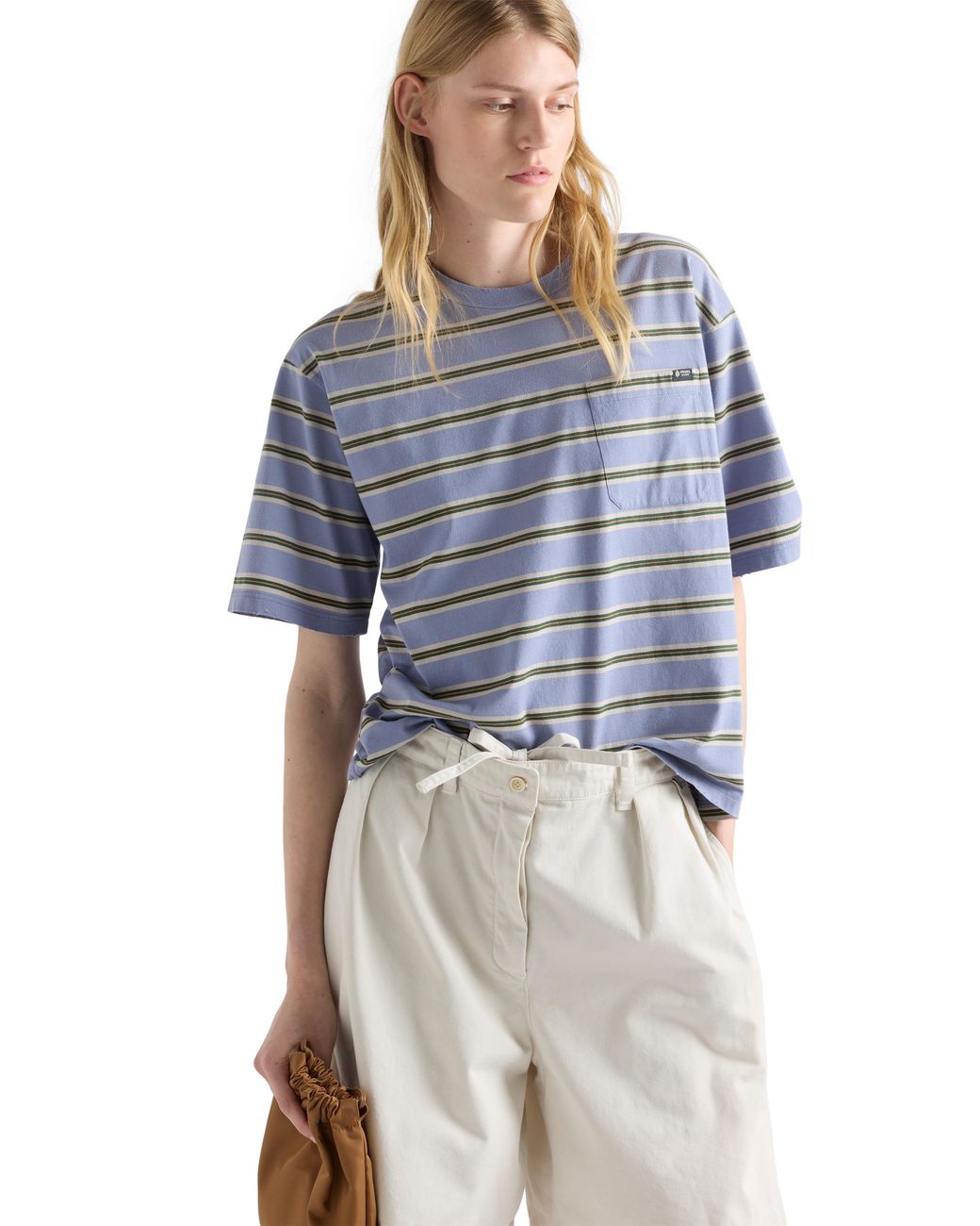Prada Blue Striped Cotton Jersey T-Shirt