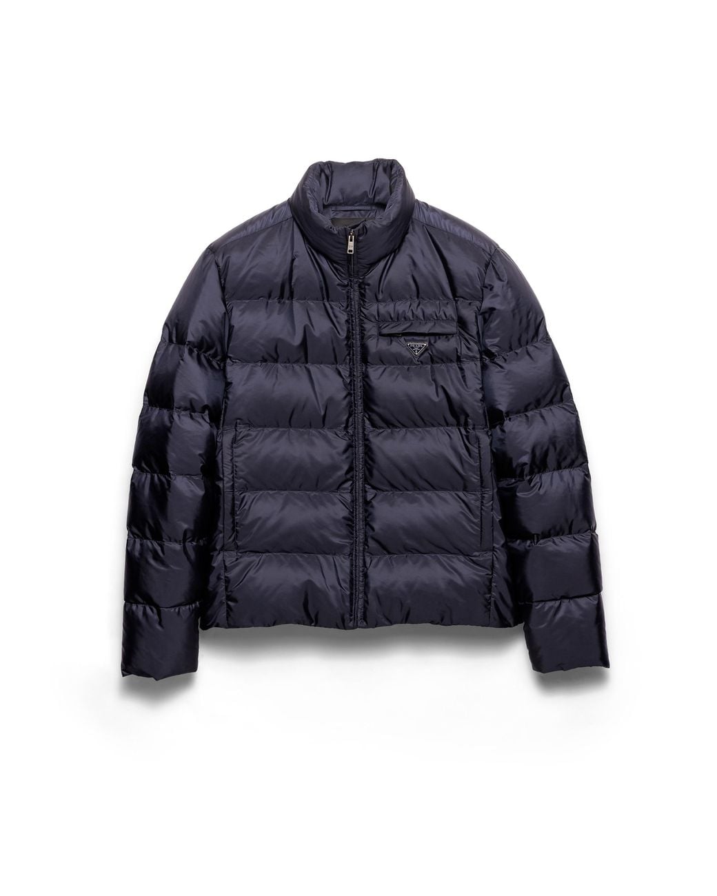 Prada Blue Medium-Weight Re-Nylon Down Jacket for men