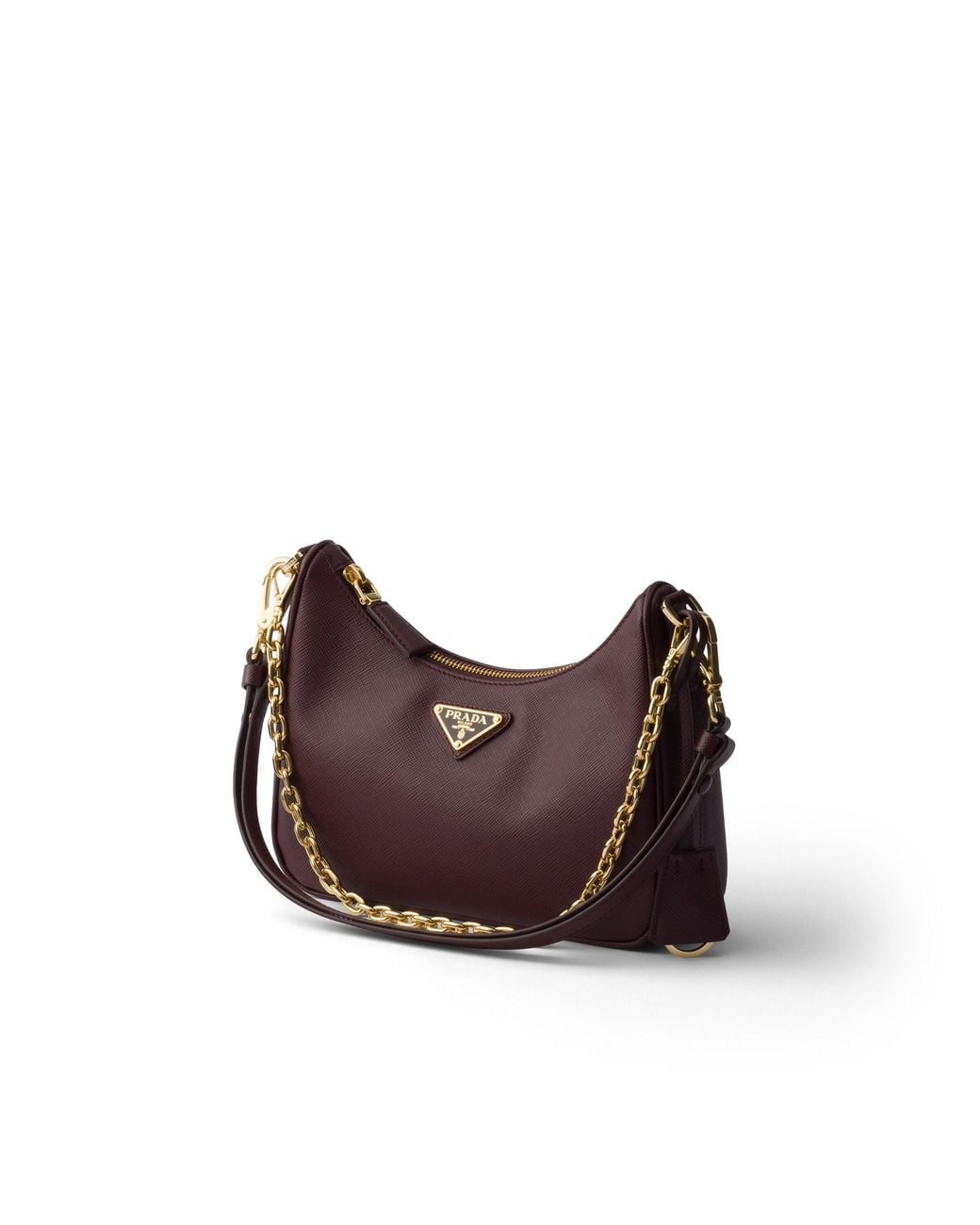 Prada Brown Re-Edition Mini Saffiano Leather Bag