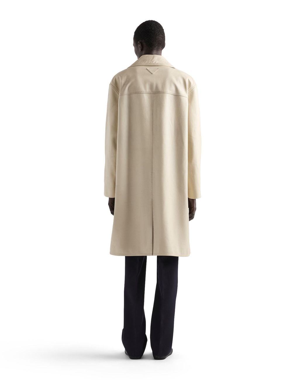 Prada Natural Leather Coat, Ivory for men