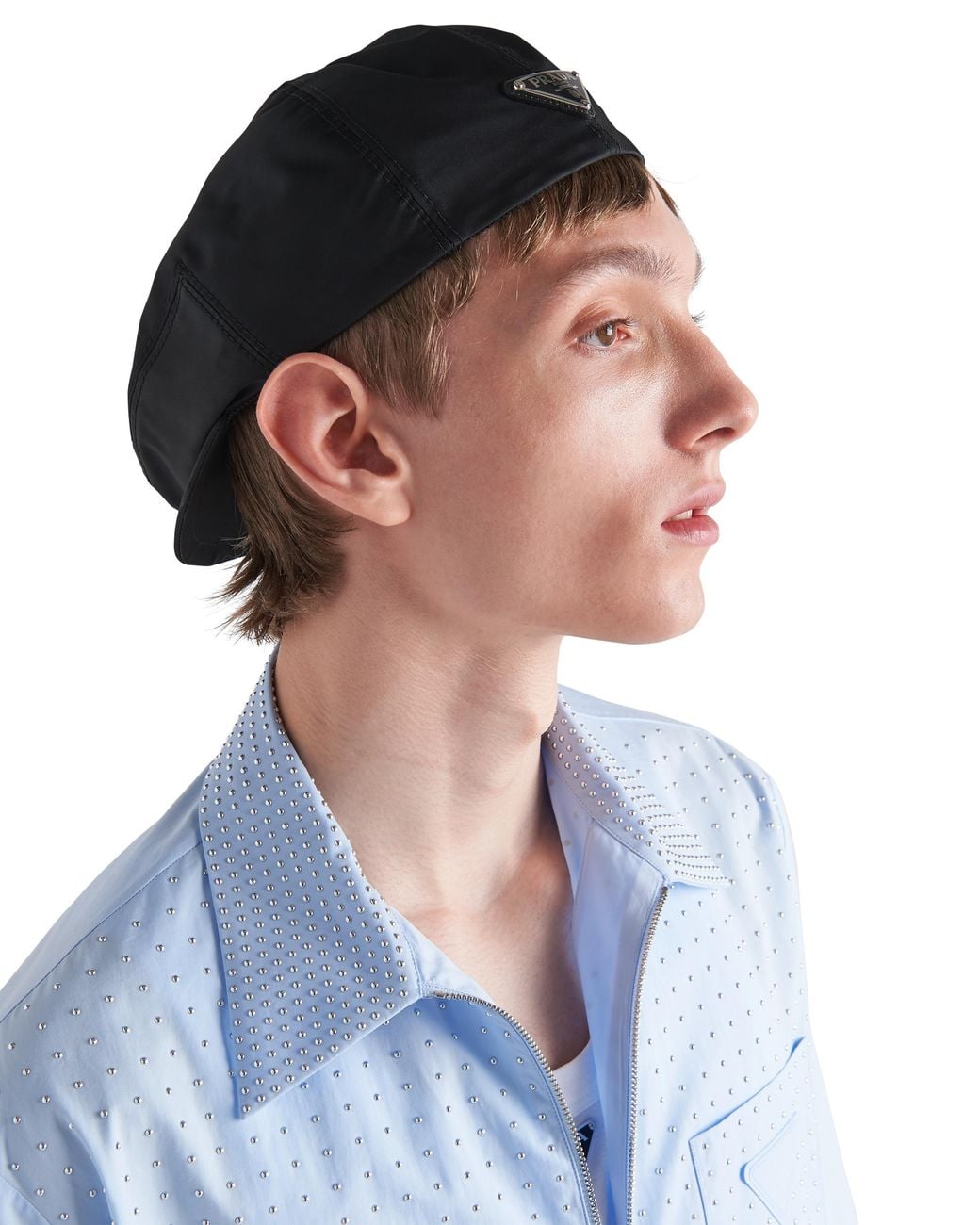 Prada Baskenmuetze in Black für Herren