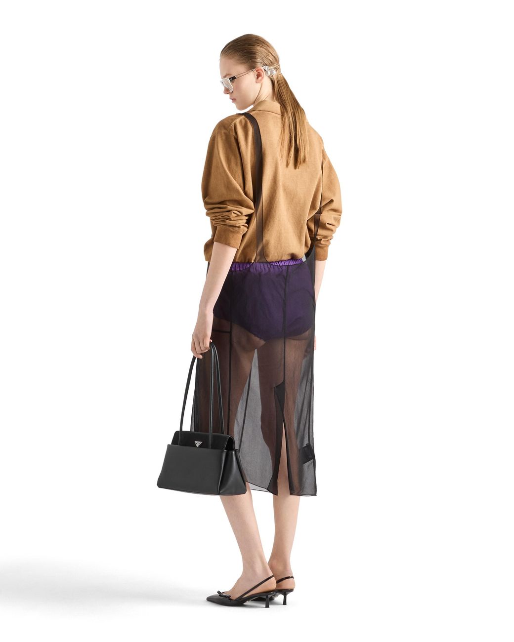 Prada Purple Poplin Shorts