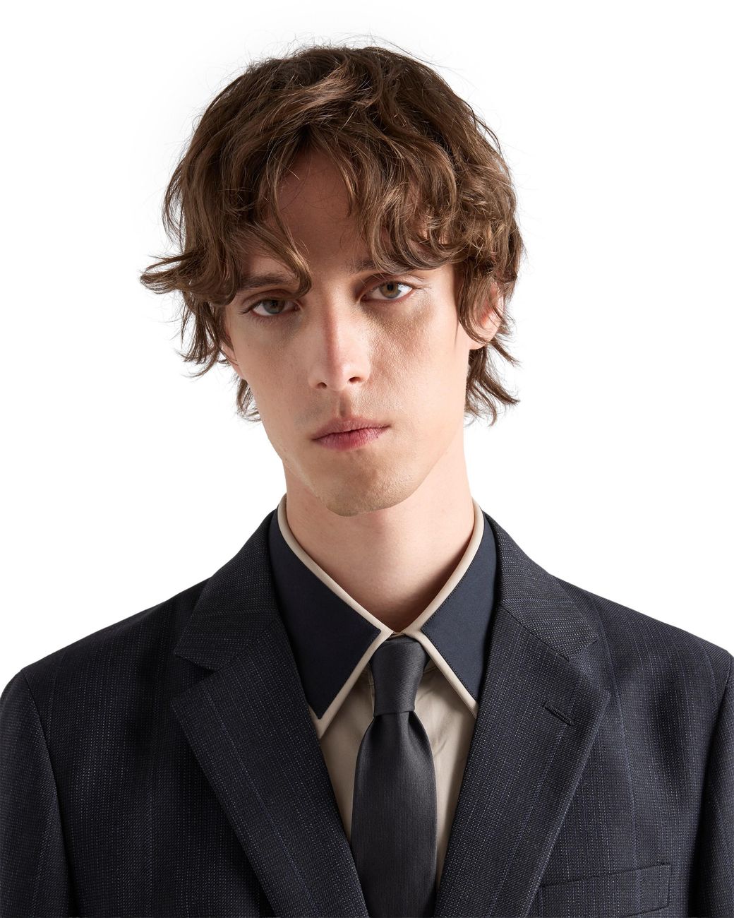 Prada White Silk Tie for men