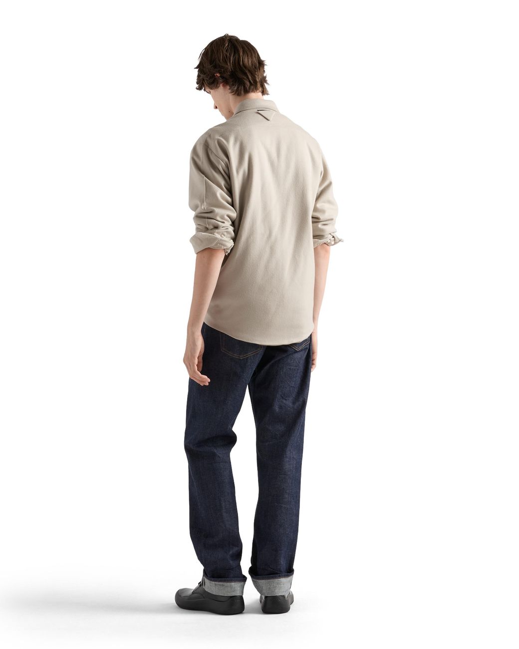 Prada White Cashmere Shirt, Limestone for men