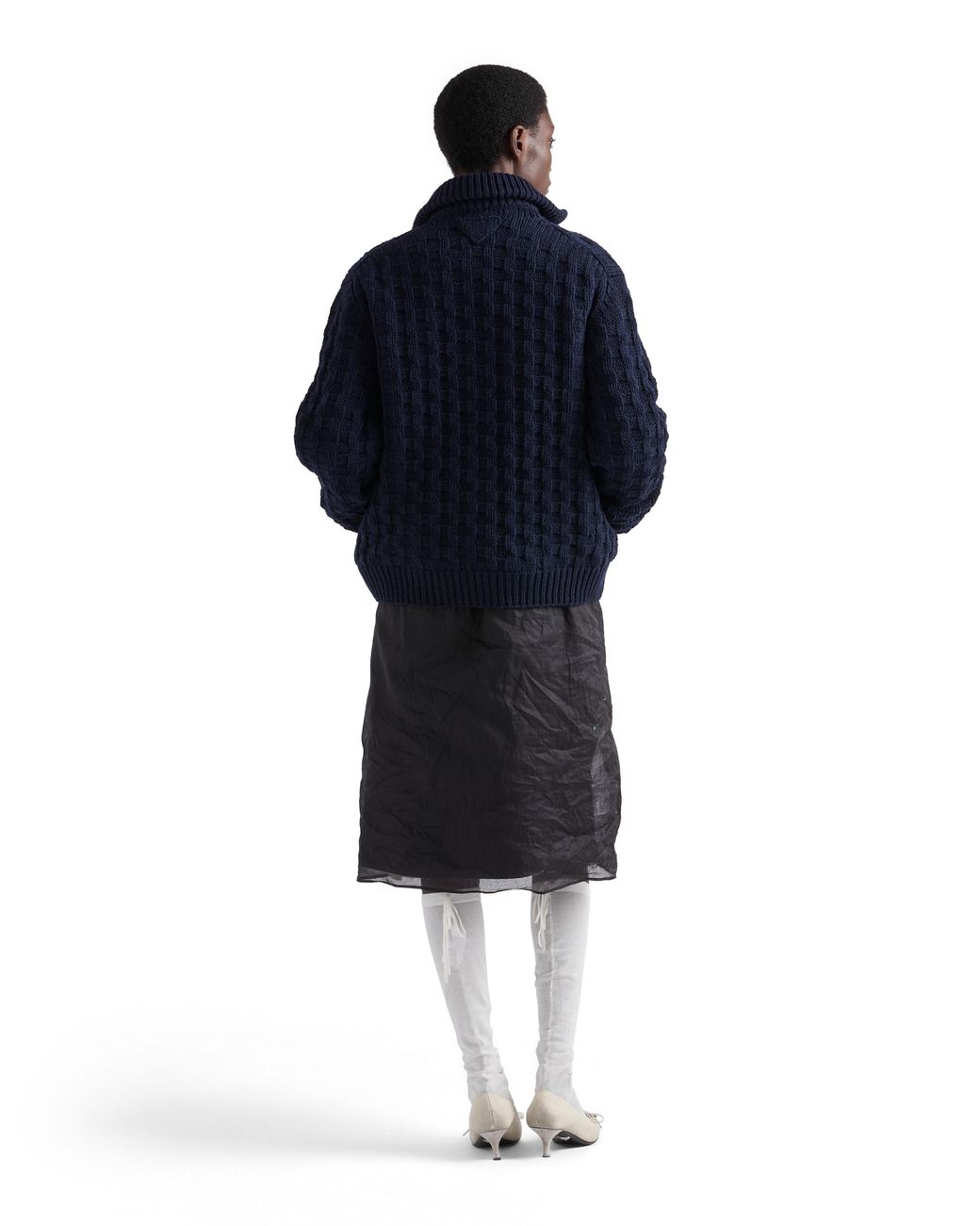 Prada Blue Wool Cardigan