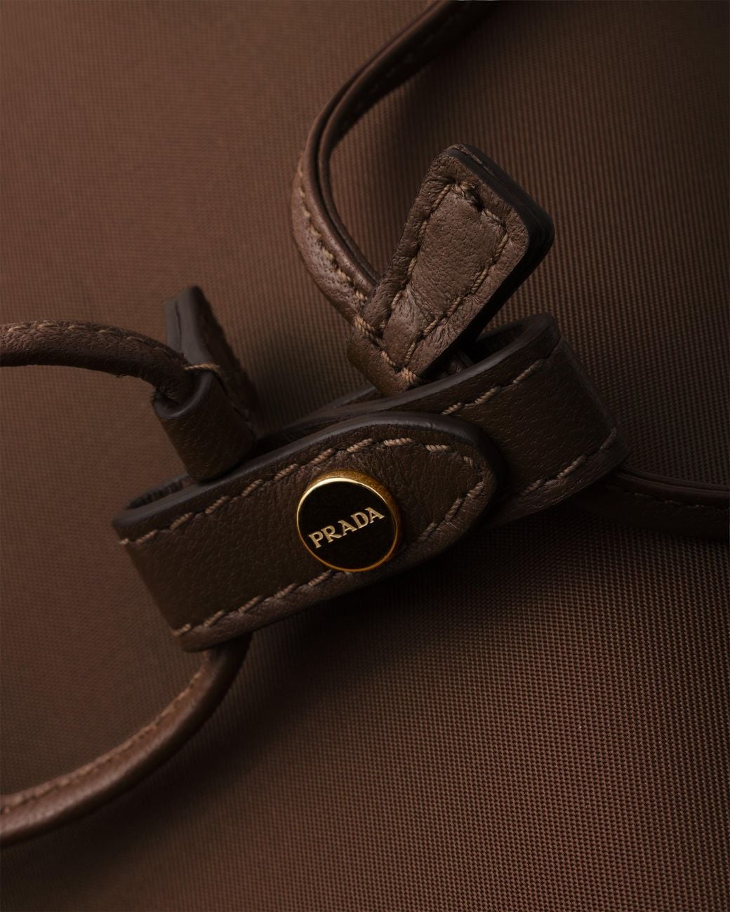 Prada Brown Wish Re-Nylon Pouch