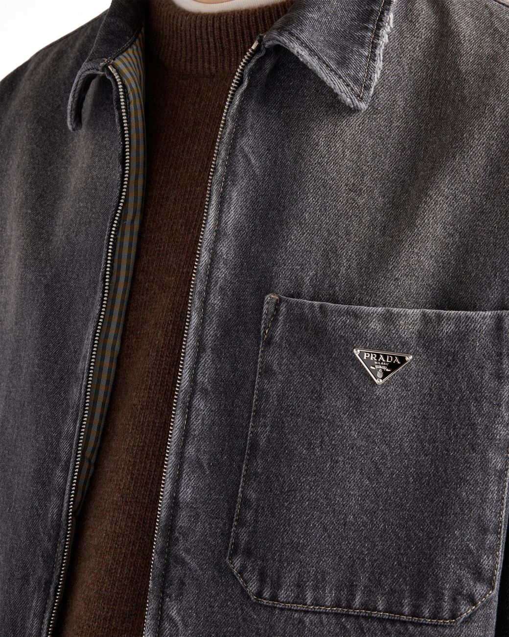 Prada Black Denim Shirt for men