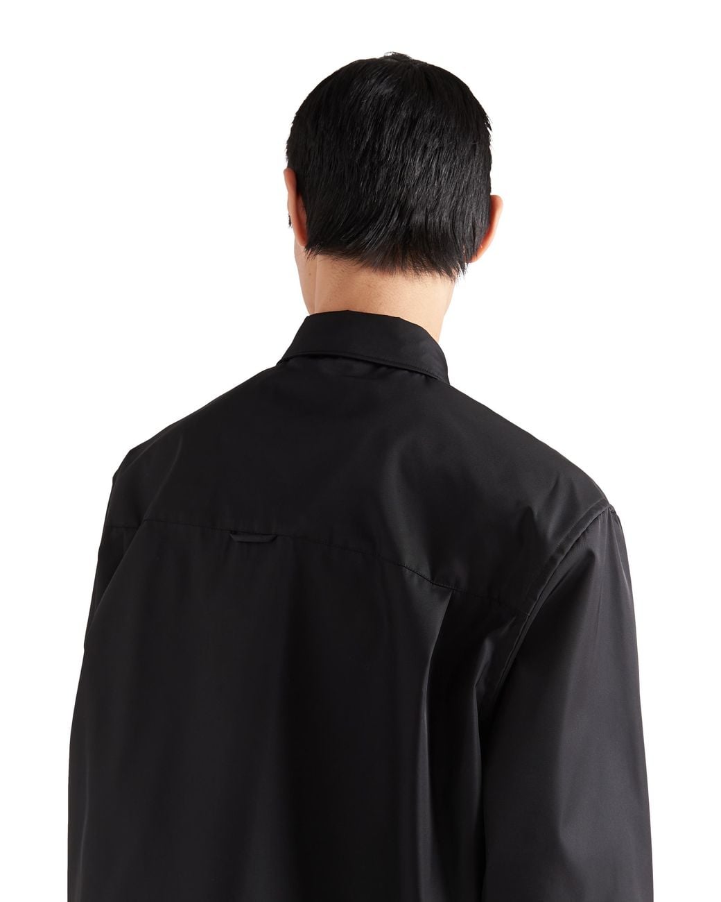Camicia Imbottita Con Stampa di Prada in Black da Uomo