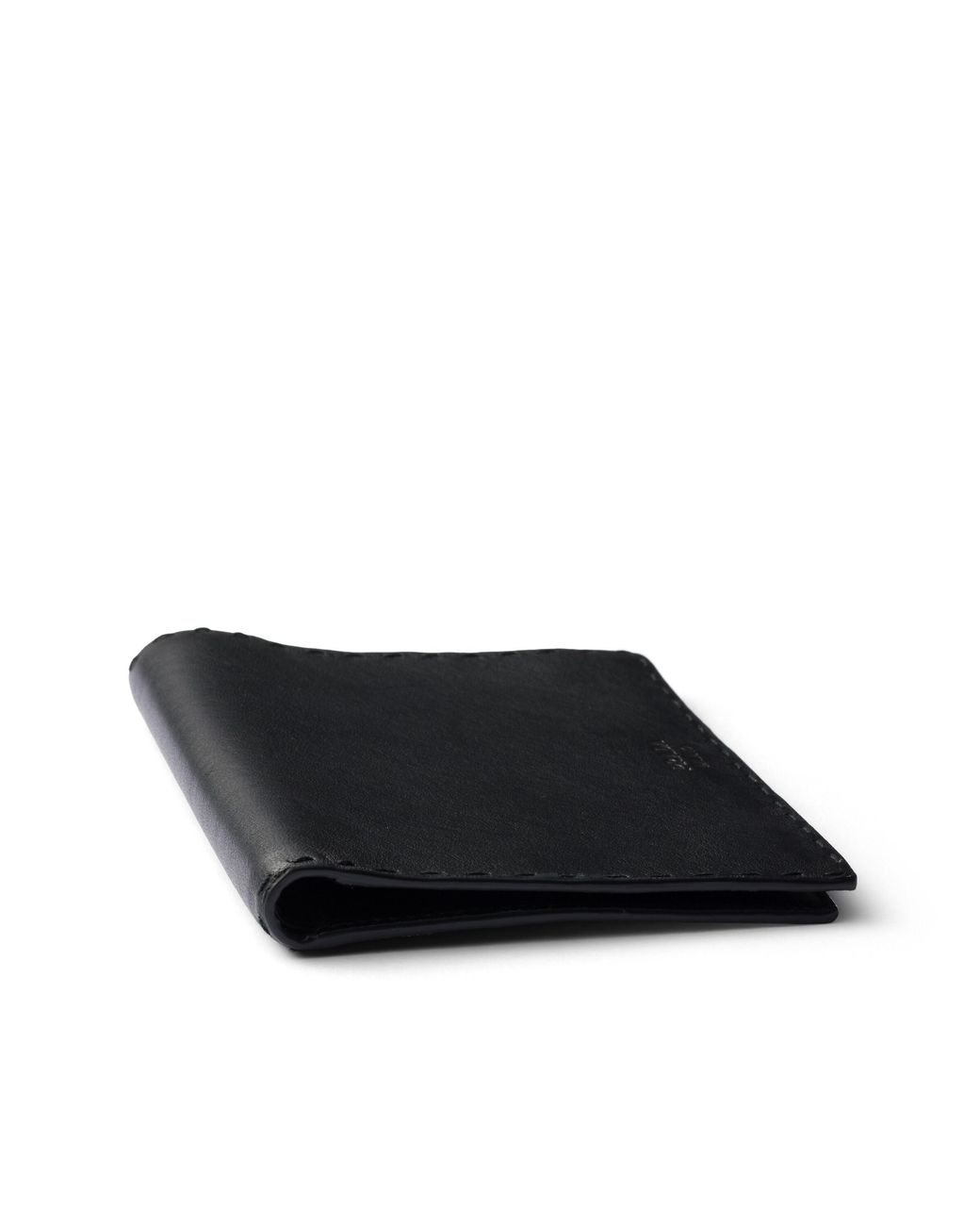 Prada White Antiqued Leather Wallet for men