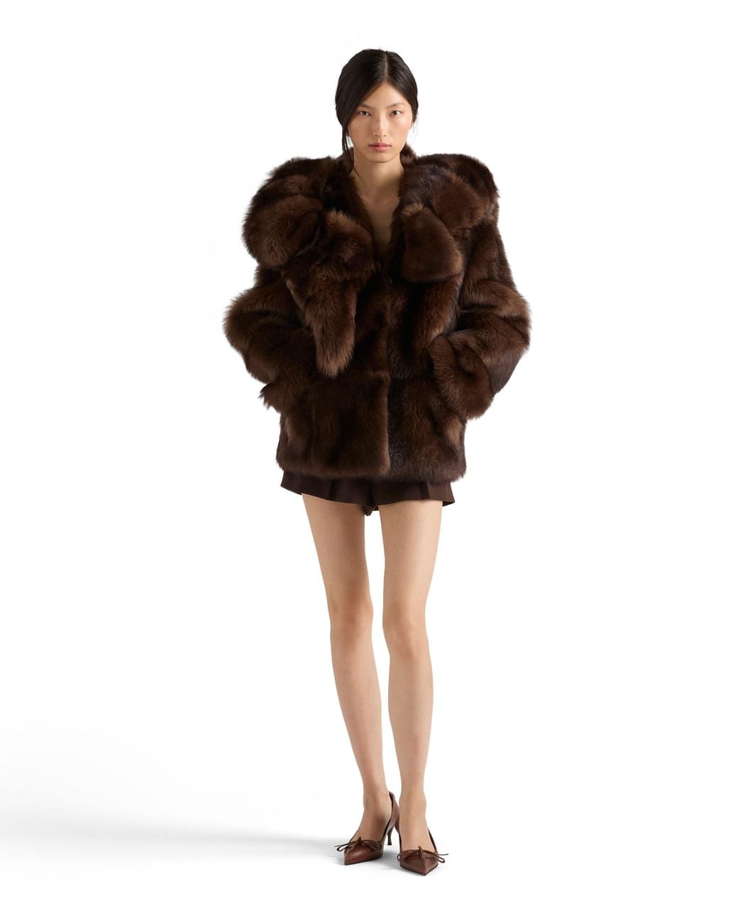 Prada Brown Shearling Jacket