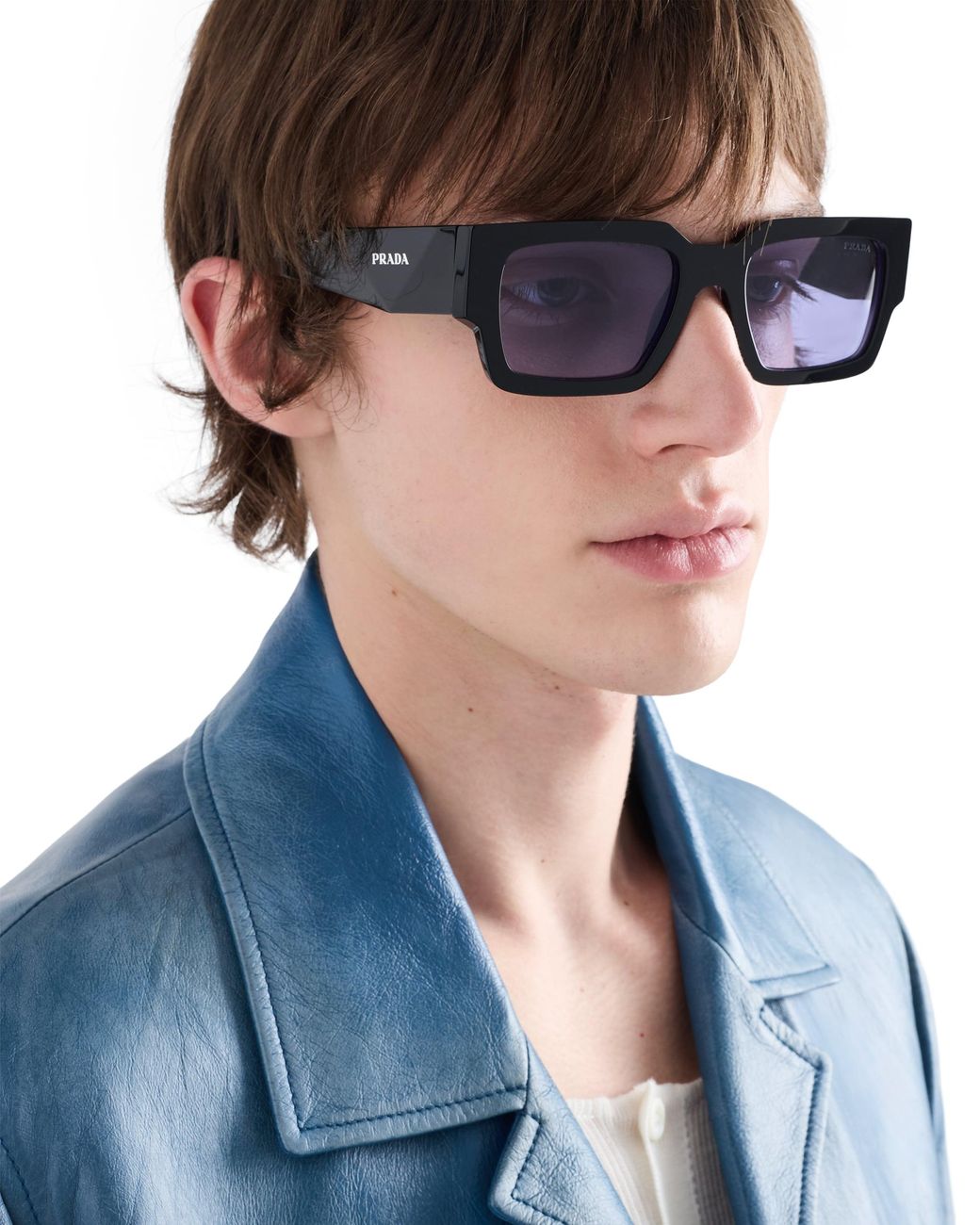 Prada Blue Symbole Sunglasses for men