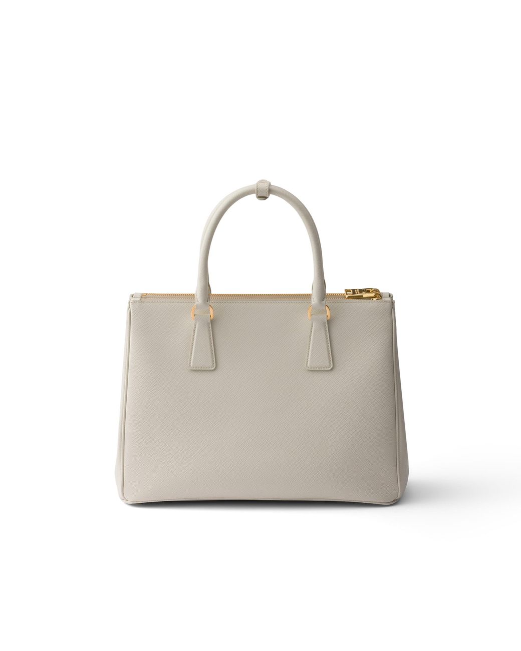 Prada White Galleria Large Saffiano Leather Bag, Chalk