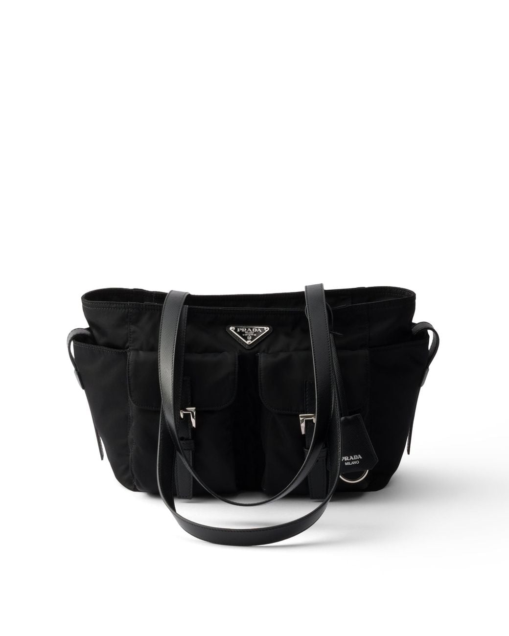 Prada Black Small Re-Nylon Shopping Bag