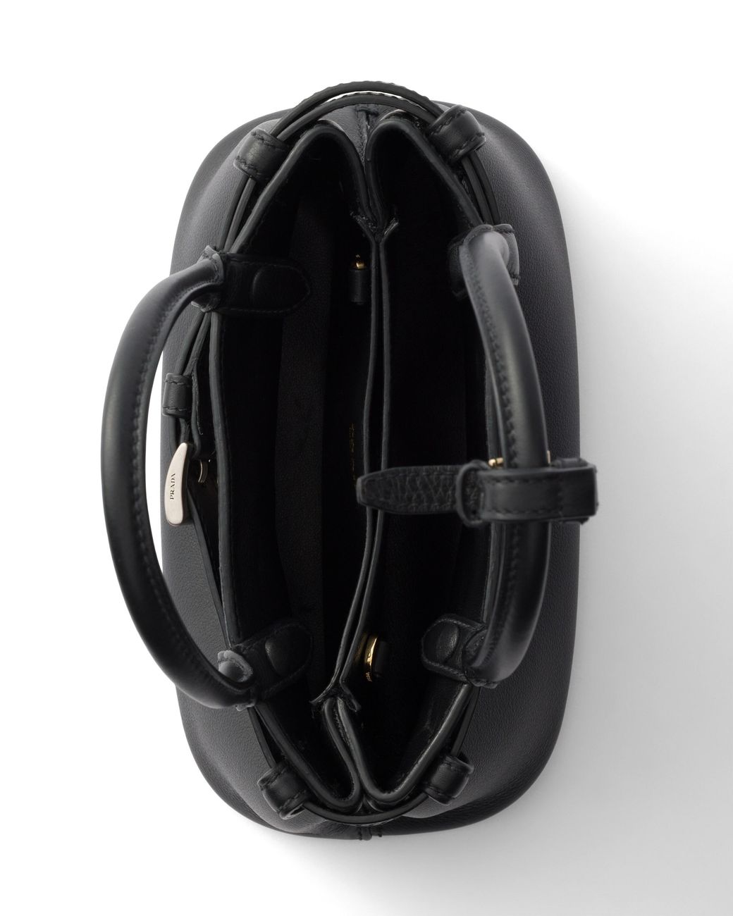 Borsa Buckle Small di Prada in Black
