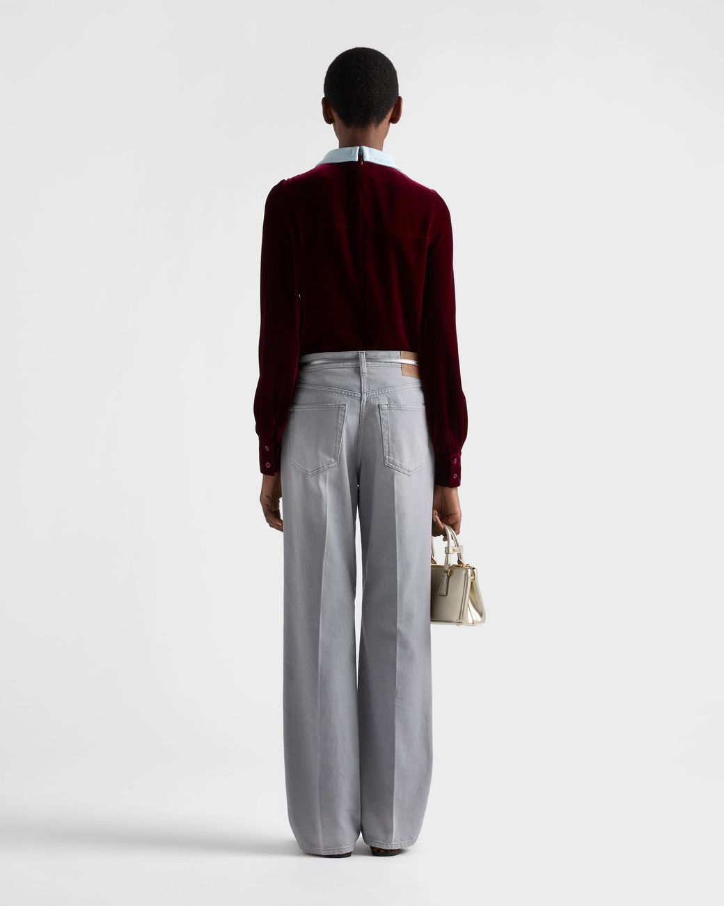 Prada Gray Washed Denim Jeans