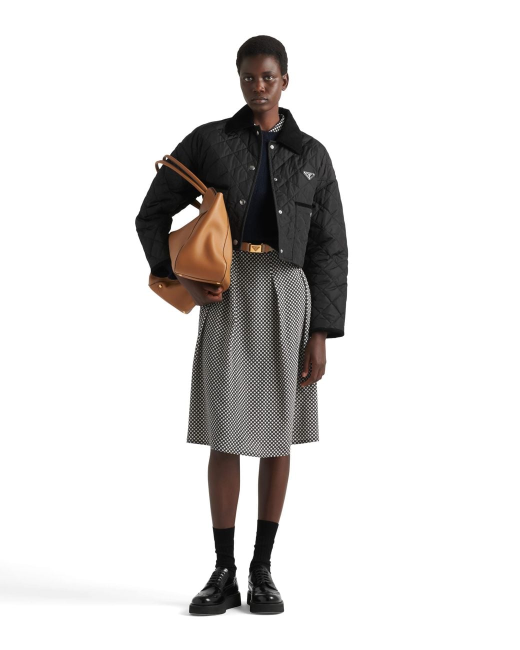 Giubbotto Crop di Prada in Black