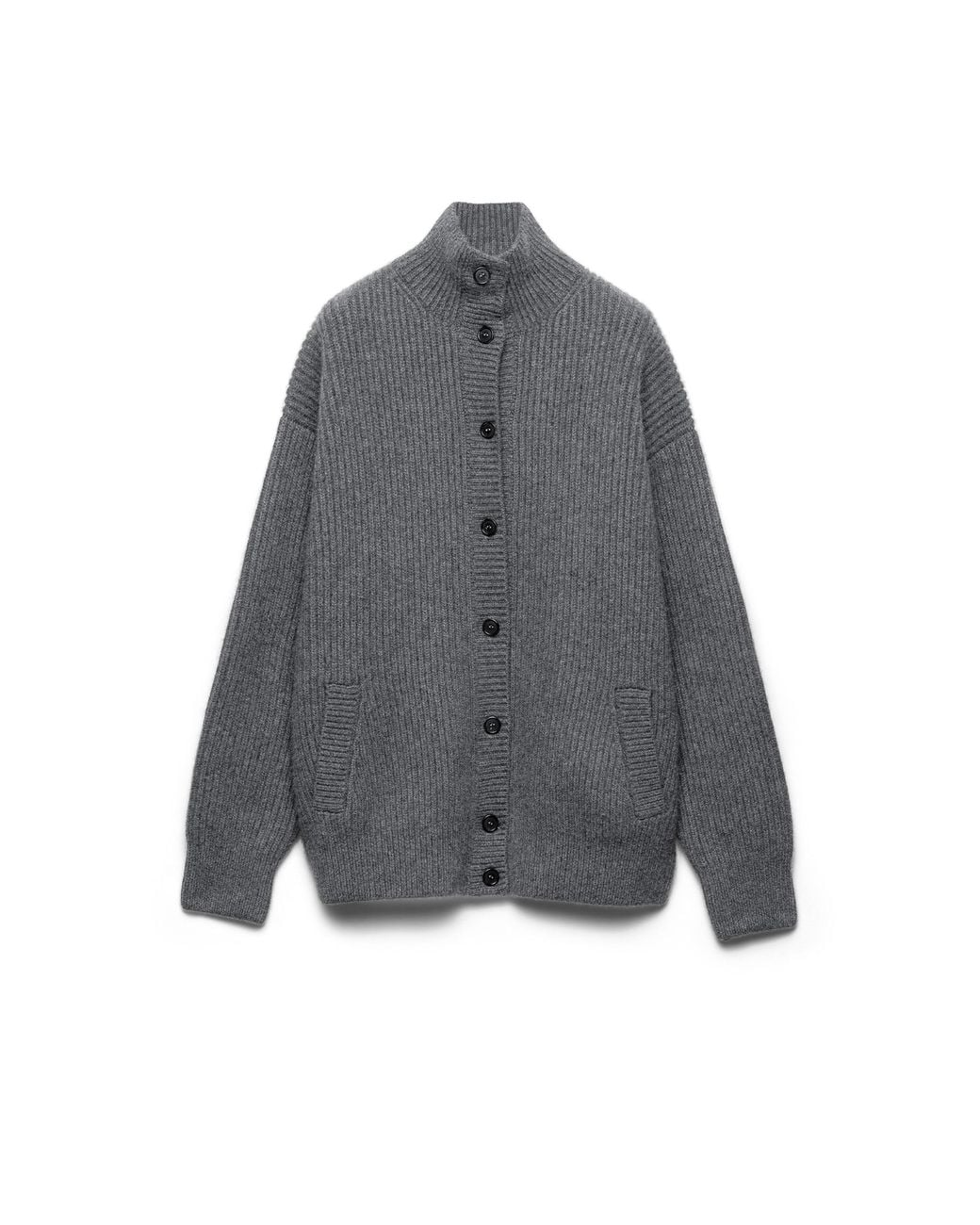 Prada Gray Cashmere Cardigan