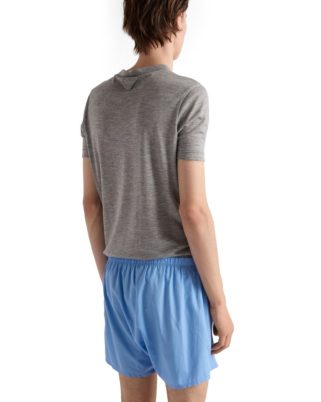Prada Blue Cotton Boxer Shorts for men