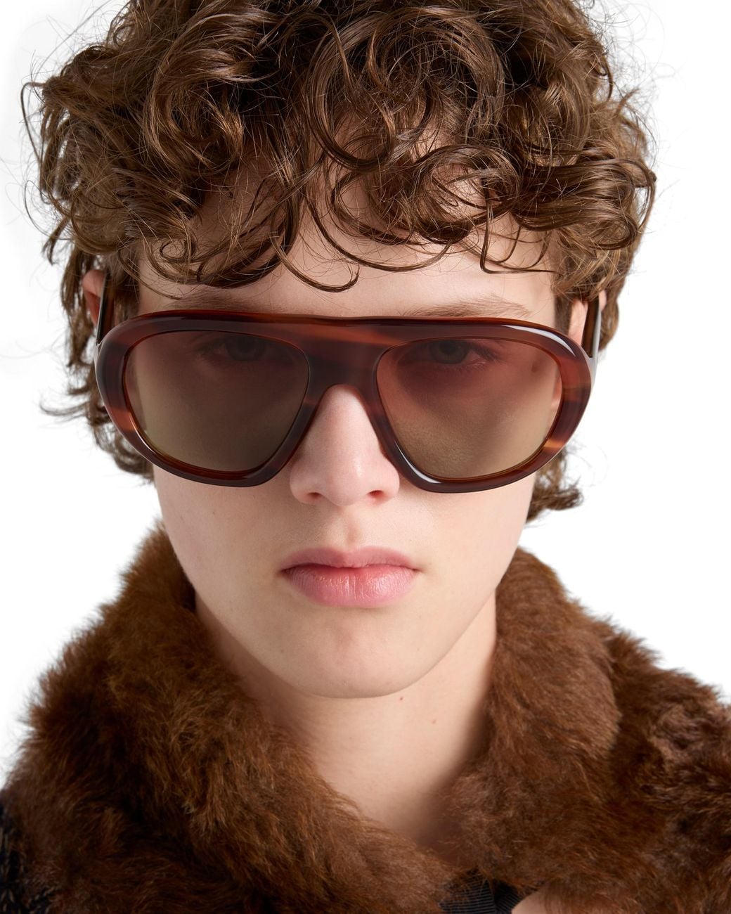 Prada Multicolor Shadowplay Sunglasses, Color Oak