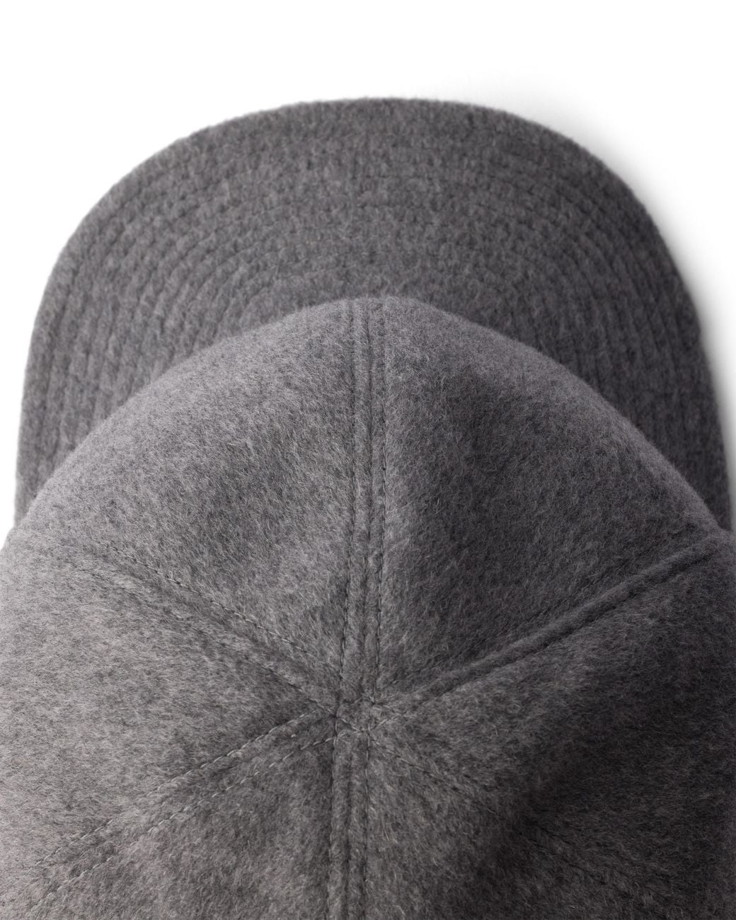 Prada Gray Cashmere Baseball Cap