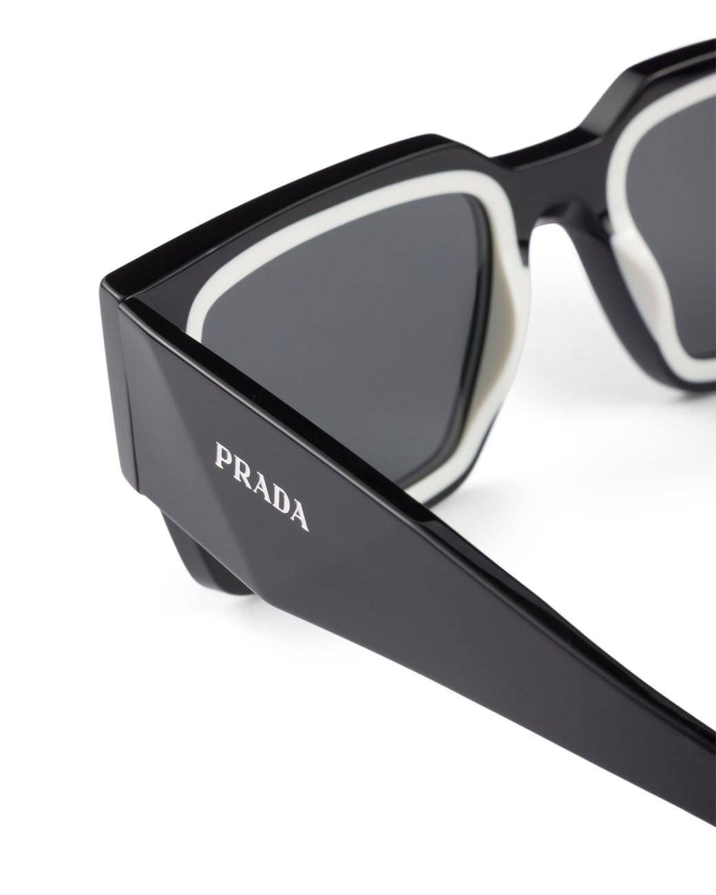 Prada Gray Symbole Sunglasses for men