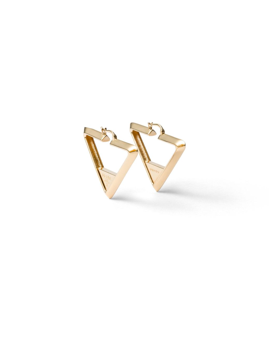 Prada White Metal Earrings