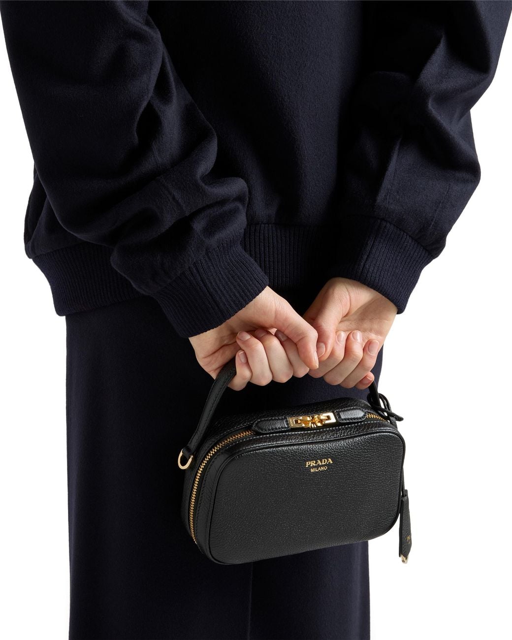 Prada Black Odette Leather Mini-Bag